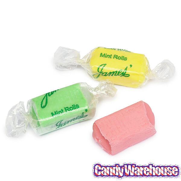 James&#39; Creamy Buttermint Rolls: 5LB Bag - Candy Warehouse