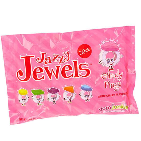 Jazzy Jewels Candy Rings: 30-Piece Bag