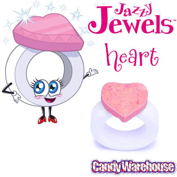 Jazzy Jewels Candy Rings: 30-Piece Jar - Candy Warehouse