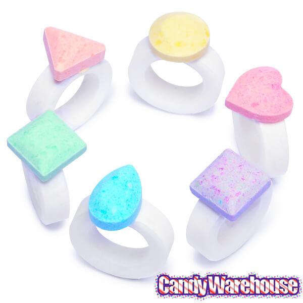 Jazzy Jewels Candy Rings: 30-Piece Jar - Candy Warehouse