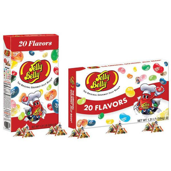 Jelly Belly 20 Flavors Jelly Beans Candy Packs: 75-Piece Jumbo Box ...