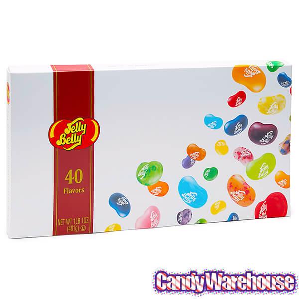 Jelly Belly 40 Flavors Jelly Beans Sampler: 17-Ounce Gift Box - Candy Warehouse