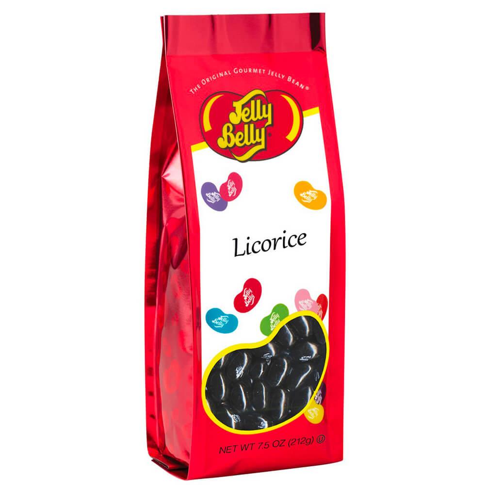 Jelly Belly Black Licorice Jelly Beans: 7.5-Ounce Bag - Candy Warehouse