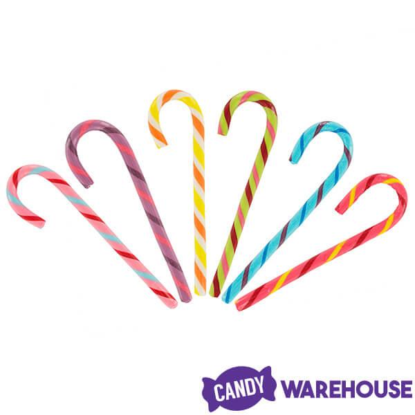 Jelly Belly Candy Canes - Assorted: 80-Piece Bucket - Candy Warehouse