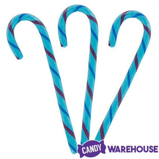 Jelly Belly Candy Canes - Blueberry: 80-Piece Bucket | Candy Warehouse