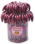 Jelly Belly Candy Canes - Island Punch: 80-Piece Bucket - Candy Warehouse