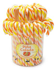 Jelly Belly Candy Canes - Pina Colada: 80-Piece Bucket - Candy Warehouse