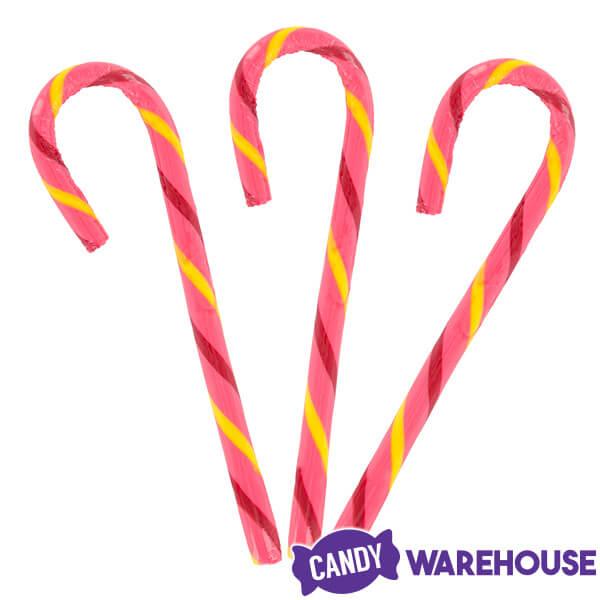 Jelly Belly Candy Canes - Very Cherry: 80-Piece Bucket - Candy Warehouse