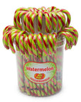 Jelly Belly Candy Canes - Watermelon: 80-Piece Bucket