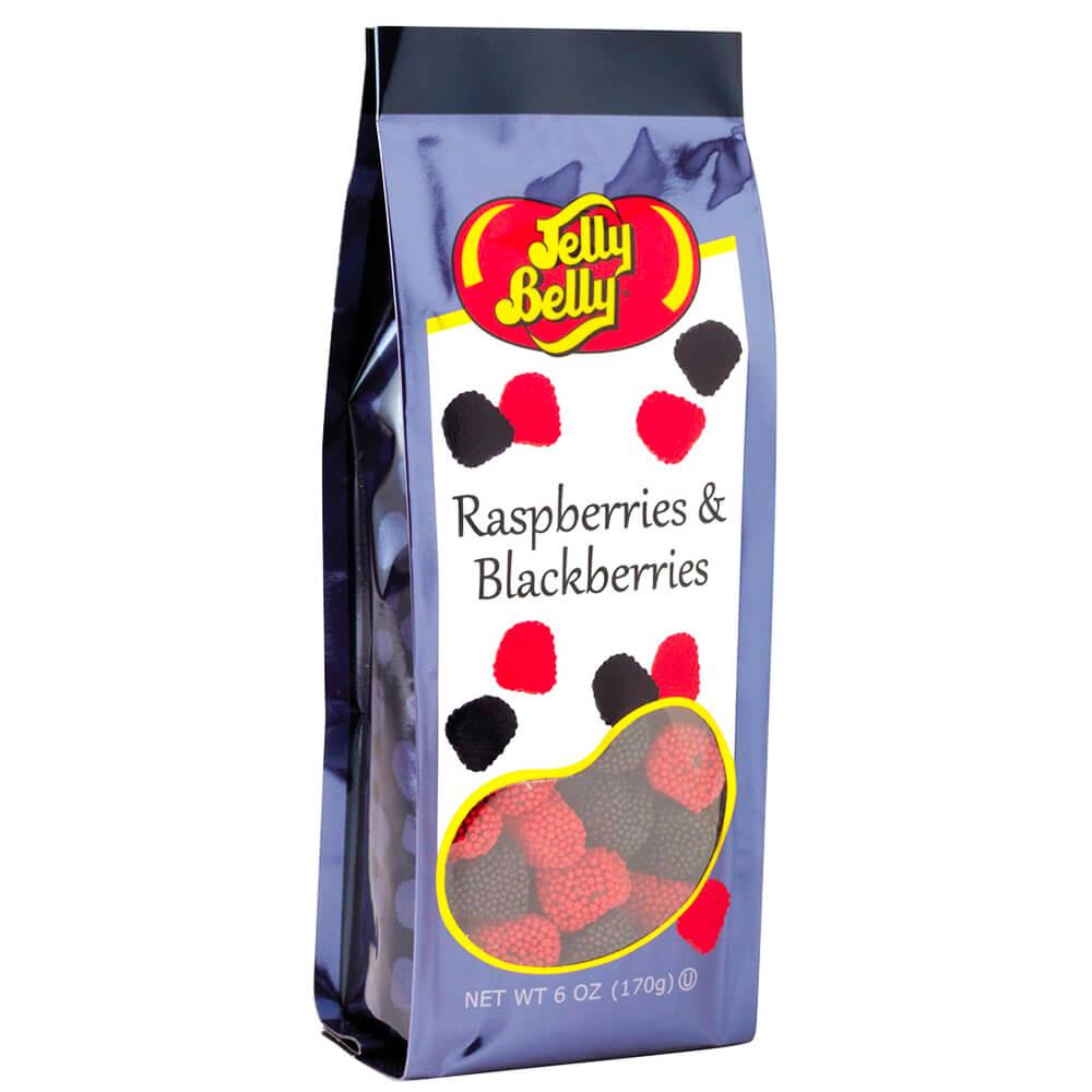 Jelly Belly Candy Raspberries & Blackberries: 6-Ounce Bag - Candy Warehouse