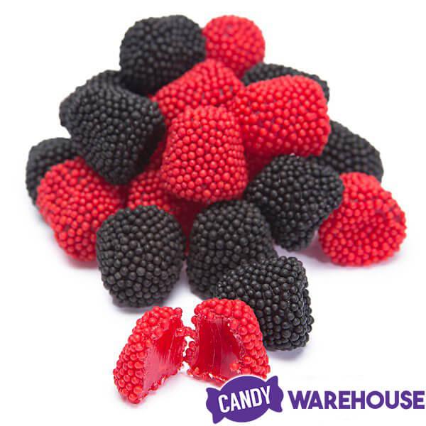 Jelly Belly Candy Raspberries &amp; Blackberries: 6-Ounce Bag - Candy Warehouse