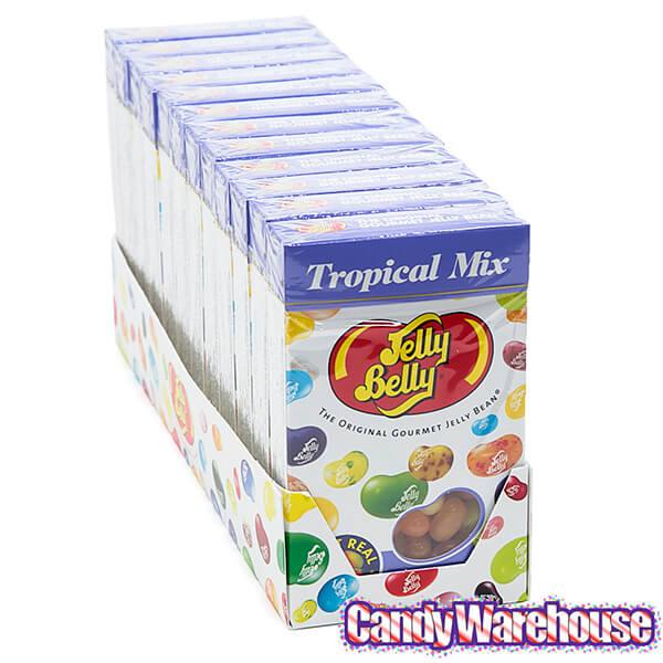 Jelly Belly Candy Tropical Mix Jelly Beans 4.5-Ounce Boxes: 12-Piece Case - Candy Warehouse