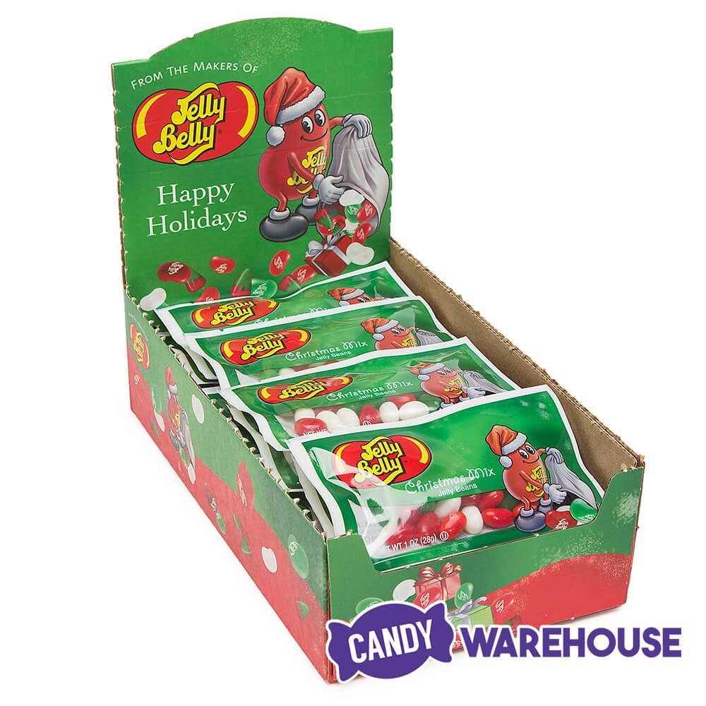 Jelly Belly Christmas Mix Jelly Beans 1-Ounce Packs: 30-Piece Display ...