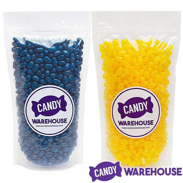 Jelly Belly Color Combo - Blue and Yellow Blend: 4LB Box - Candy Warehouse