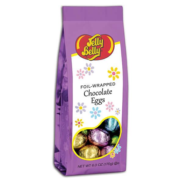 Jelly Belly Foil Wrapped Chocolate Easter Eggs: 6-Ounce Bag - Candy Warehouse