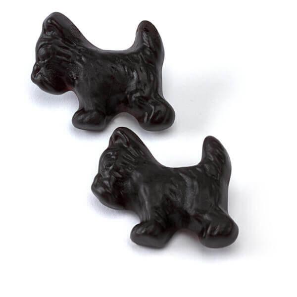 Jelly Belly Licorice Scottie Dogs - Black: 5LB Bag - Candy Warehouse