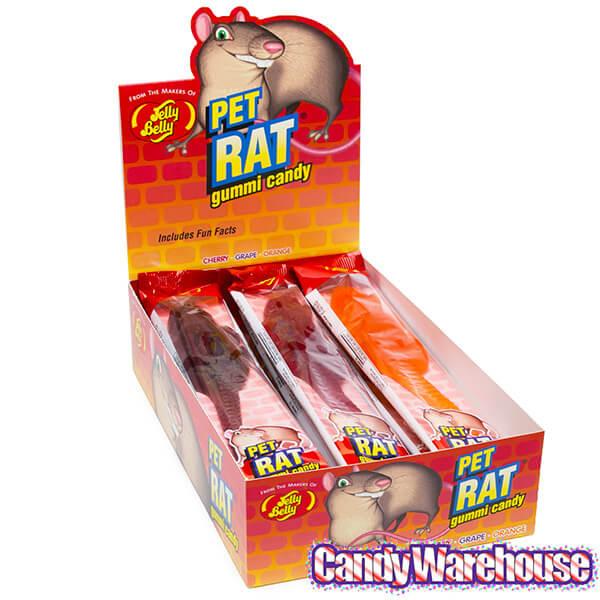 Jelly Belly Pet Rats Gummy Packs: 12-Piece Box - Candy Warehouse