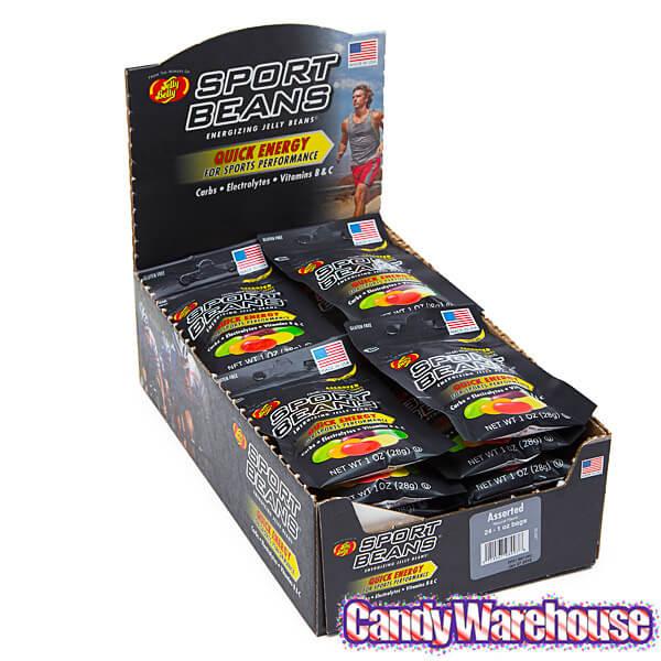 Jelly Belly Sport Beans 1-Ounce Candy Packs - Assorted: 24-Piece Box