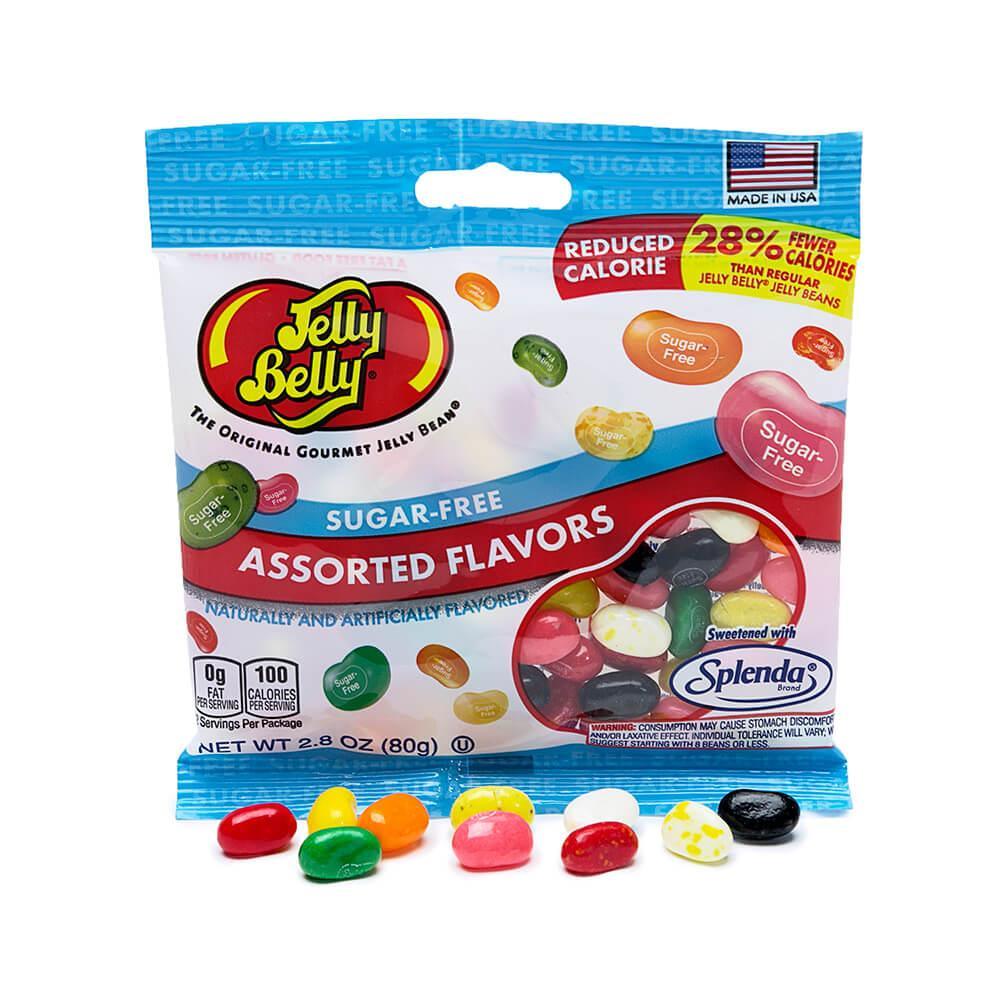 Jelly Belly Sugar Free Jelly Beans 2.8-Ounce Bags - Assorted: 12-Piece Case - Candy Warehouse