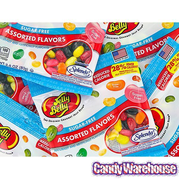 Jelly Belly Sugar Free Jelly Beans 2.8-Ounce Bags - Assorted: 12-Piece Case - Candy Warehouse