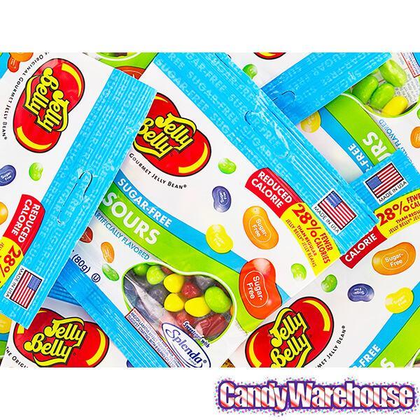 Jelly Belly Sugar Free Jelly Beans 2.8-Ounce Bags - Sours: 12-Piece Case - Candy Warehouse