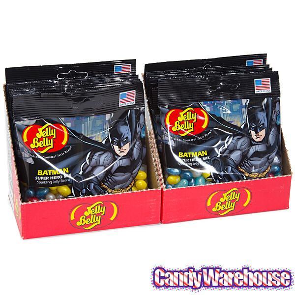 Jelly Belly Superheroes Jelly Beans 2.8-Ounce Bags - Batman: 12-Piece Display - Candy Warehouse