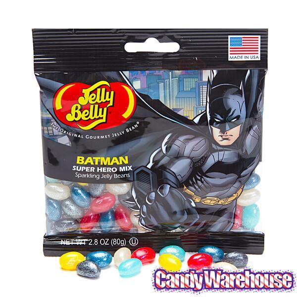 Jelly Belly Superheroes Jelly Beans 2.8-Ounce Bags - Batman: 12-Piece ...