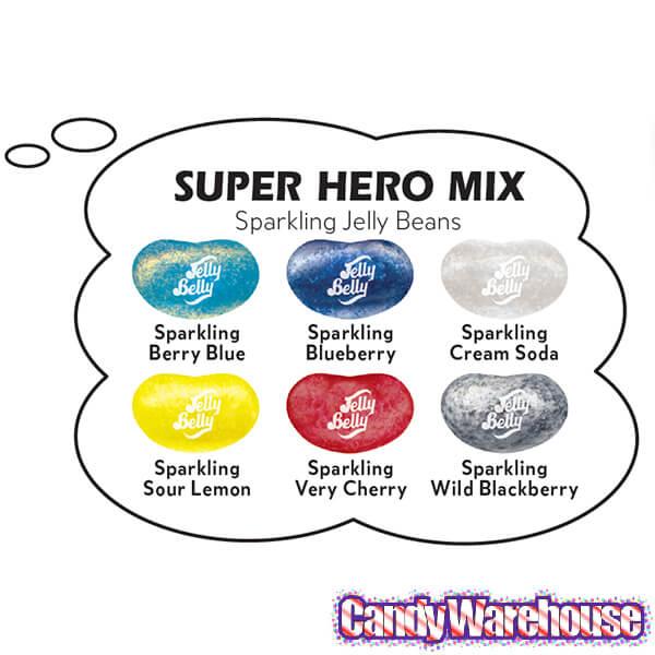 Jelly Belly Superheroes Jelly Beans 2.8-Ounce Bags - Batman: 12-Piece Display - Candy Warehouse