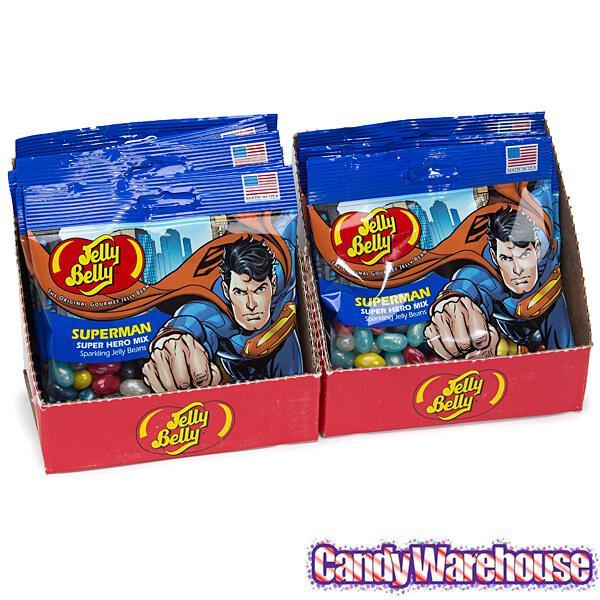 Jelly Belly Superheroes Jelly Beans 2.8-Ounce Bags - Superman: 12-Piec ...