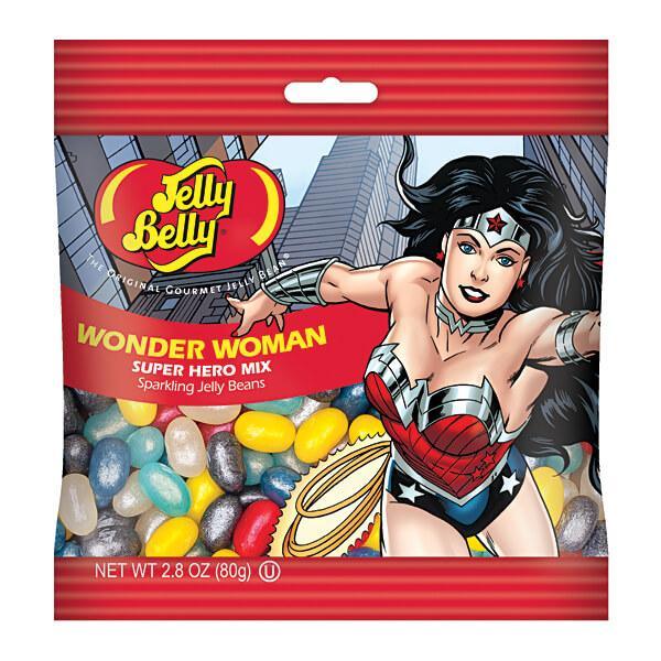 Jelly Belly Superheroes Jelly Beans 2.8-Ounce Bags - Wonder Woman: 12-Piece Display - Candy Warehouse