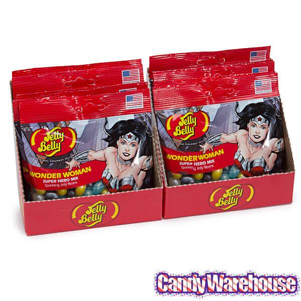 Jelly Belly Superheroes Jelly Beans 2.8-Ounce Bags - Wonder Woman: 12-Piece Display - Candy Warehouse