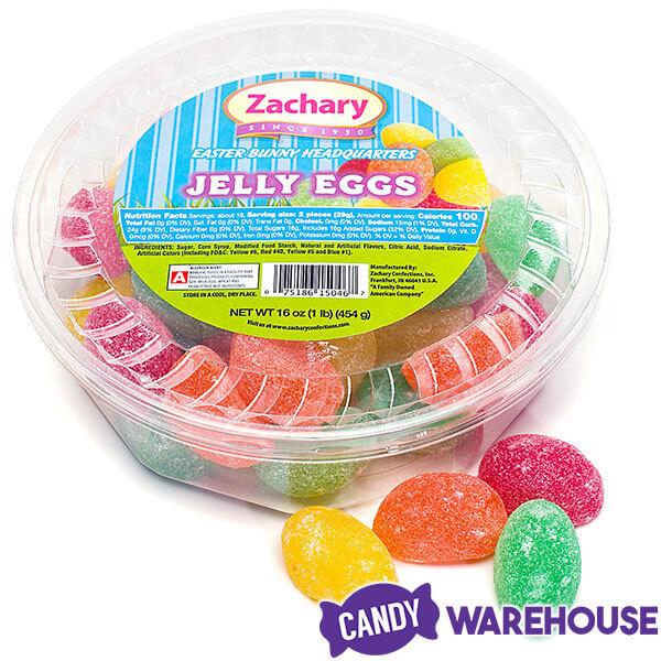 Jelly Eggs Candy: 16-Ounce Tub - Candy Warehouse