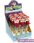 Jolly Jingle Candy Filled Santa Claus Toys: 12-Piece Display