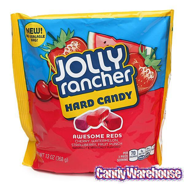 Jolly Rancher Awesome Reds Hard Candy: 13-Ounce Bag - Candy Warehouse