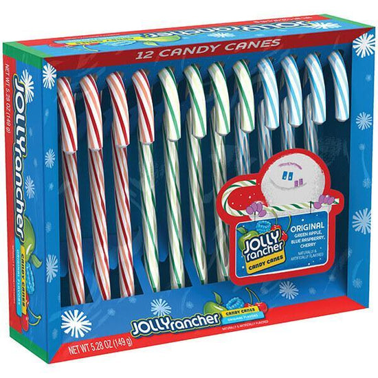 Jolly Rancher Candy Canes: 12-Piece Box | Candy Warehouse