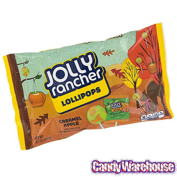 Jolly Rancher Caramel Apple Lollipops: 18-Piece Bag - Candy Warehouse