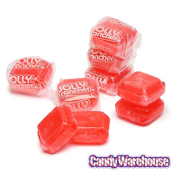 Jolly Rancher Hard Candy Squares Bars - Watermelon: 12-Piece Box - Candy Warehouse