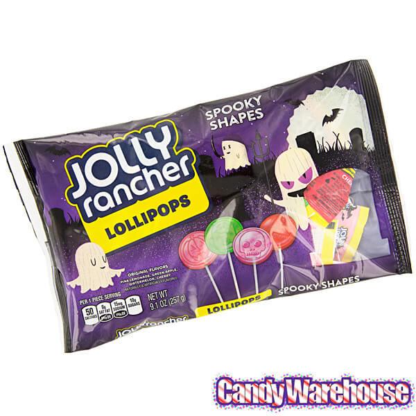 Jolly Rancher Spooky Shapes Lollipops: 18-Piece Bag - Candy Warehouse