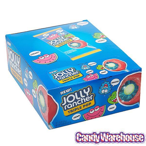 Jolly Rancher Triple Pop Suckers: 18-Piece Box - Candy Warehouse