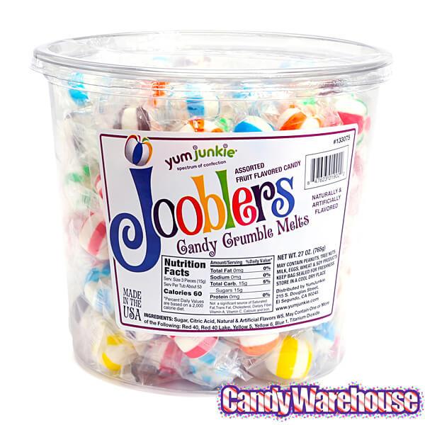 Jooblers Candy Crumble Melts - Assorted: 160-Piece Tub – Candy Warehouse