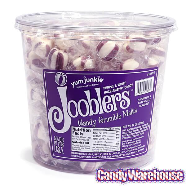 Jooblers Candy Crumble Melts - Huckleberry: 160-Piece Tub - Candy Warehouse