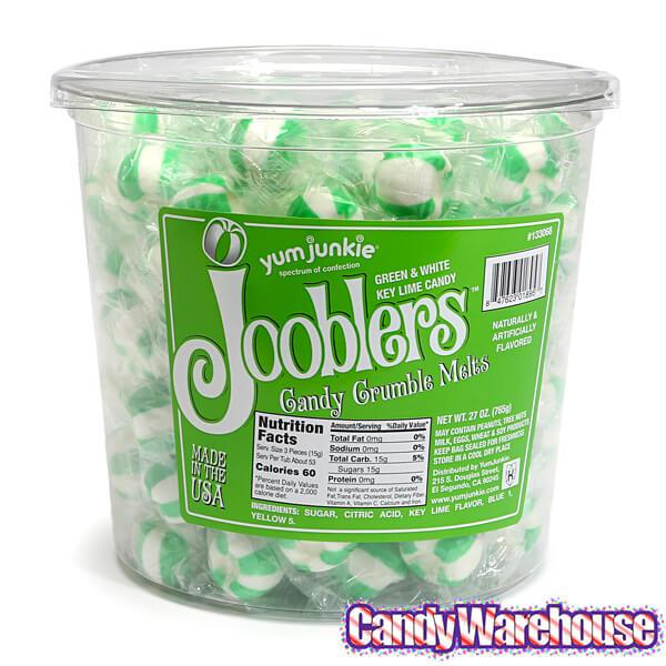 Jooblers Candy Crumble Melts - Key Lime: 160-Piece Tub – Candy Warehouse