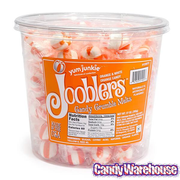 Jooblers Candy Crumble Melts - Orange: 160-Piece Tub – Candy Warehouse