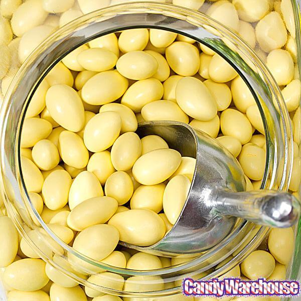 Jordan Almonds - Pastel Yellow: 5LB Bag - Candy Warehouse