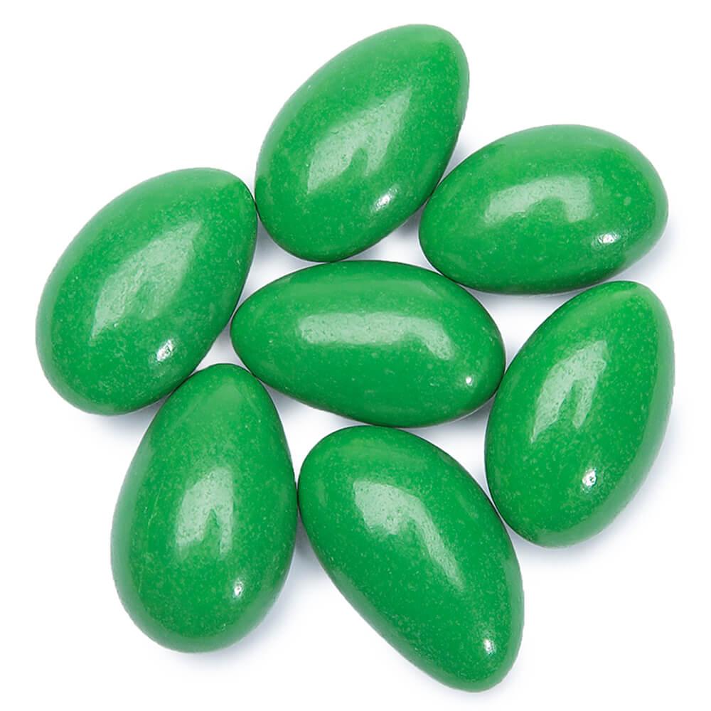 Jordan Almonds - Vibrant Green: 5LB Bag - Candy Warehouse