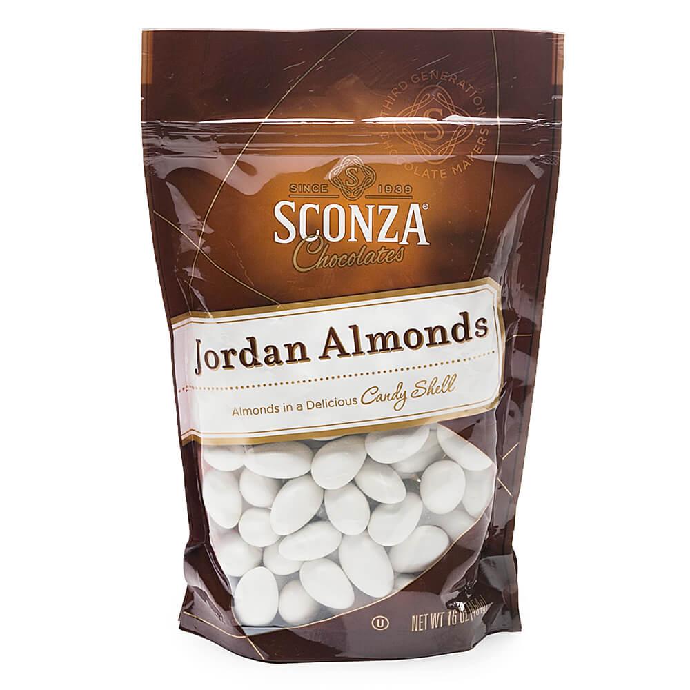 Jordan Almonds - White: 16-Ounce Bag - Candy Warehouse