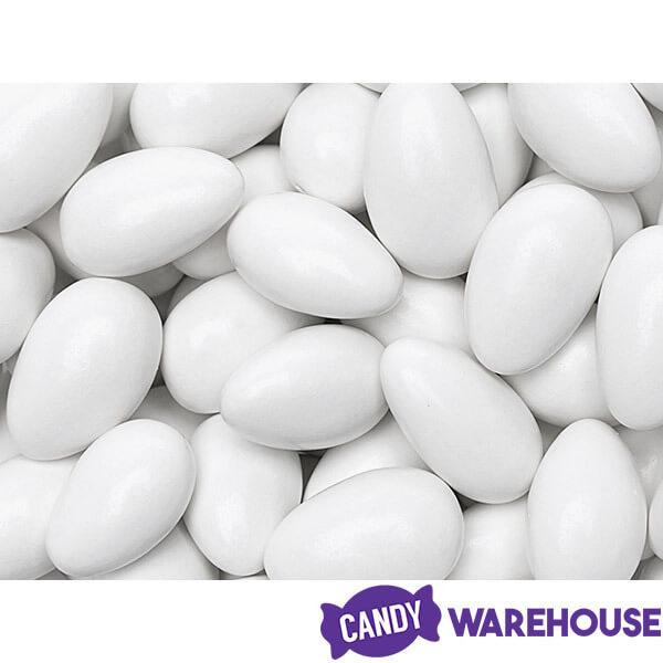 Jordan Almonds - White: 16-Ounce Bag - Candy Warehouse