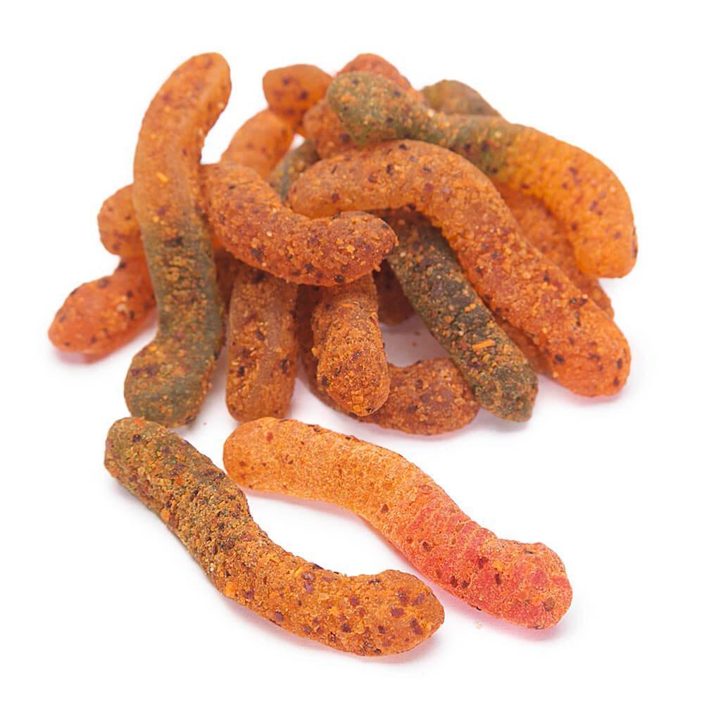 Jovy Crazy Gummy Worms Revolcado Chamoy Candy: 5LB Bag - Candy Warehouse