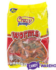 Jovy Crazy Gummy Worms Revolcado Tamarindo Candy: 5LB Bag