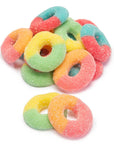 Jovy Neon Gummy Rings Candy: 5LB Bag - Candy Warehouse